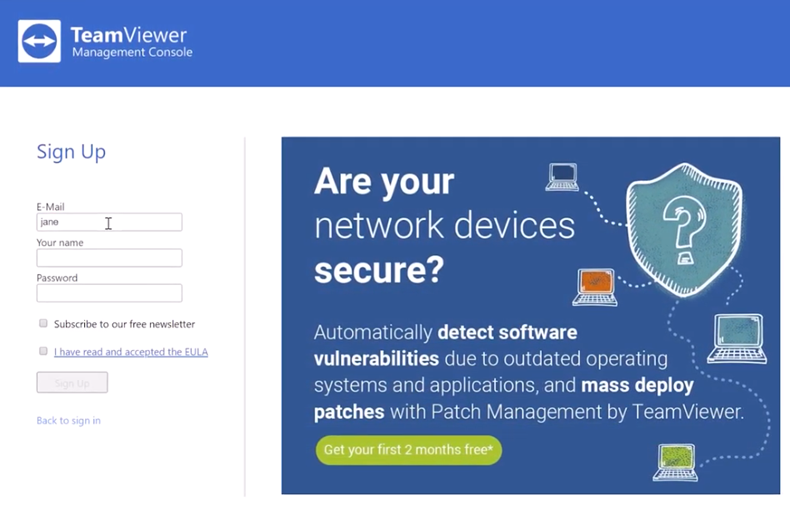 Вы успешно настроили учетную запись TeamViewer