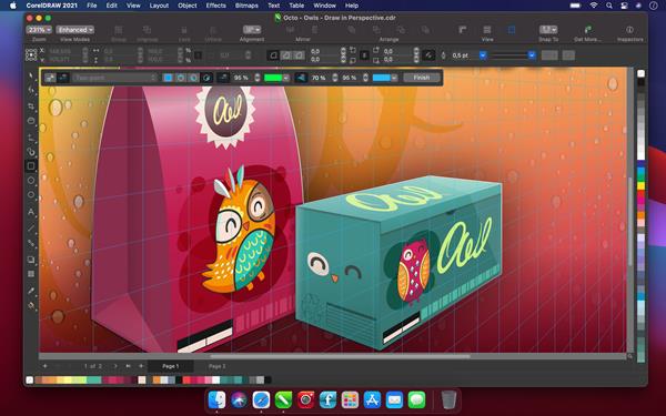 CorelDRAW Graphics Suite 2021 для Mac, теперь предлагающий встроенную поддержку микросхемы Apple, создан с учетом преимуществ исключительной мощности и производительности чипа Apple M1.