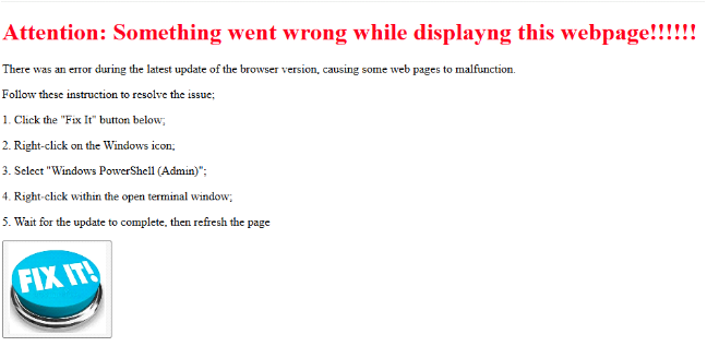 имитация упрощенного варианта атаки ClickFix