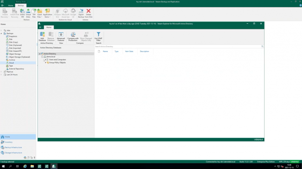 Выполнение восстановления резервных копий, хранящихся в репозитории Veeam Cloud Connect. В этом обучающем видео эксперты Veeam® обсуждают, как восстановить данные из хранилища Veeam Cloud Connect. Охватываемые возможности включают восстановление всей виртуальной машины (VM), VCD, файла виртуальной машины, диска виртуальной машины, файла гостевой ОС виртуальной машины и элементов приложения, а также экспорт диска. Veeam Software, Купить Veeam Backup Essentials, Купить Veeam Backup & Replication, Купить Veeam ONE, AWS, Invent 2021