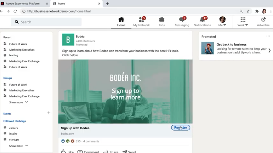 #AccountAce| Adobe Summit Sneaks 2021. Успешный B2B-маркетинг требует точного представления всех участников покупательского круга. С помощью #AccountAce маркетологи могут применять Adobe Sensei AI для более быстрого поиска и привлечения пропавших людей, критически важных для закрытия сделок.
