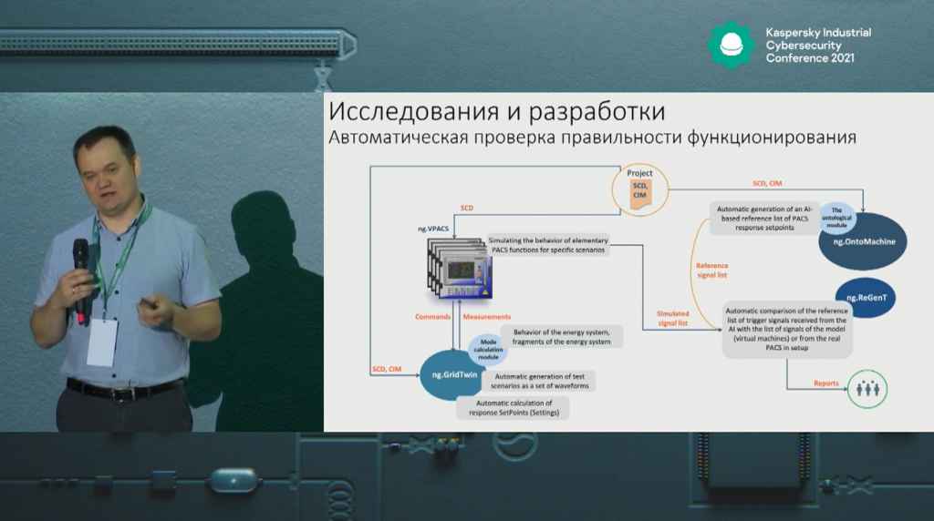 Александр Волошин. Киберполигон «Цифровая энергетика». Александр Волошин, Директор Центра компетенций НТИ «Технологии транспортировки электроэнергии и распределенных интеллектуальных энергосистем» НИУ «МЭИ», в своем докладе рассказывает об исследованиях и разработках решений по обеспечению ИБ современных и перспективных комплексов АСУ ТП. Kaspersky Lab, Купить Kaspersky Security для бизнеса, KICScon, kasperskyOS, KasperskyICS
