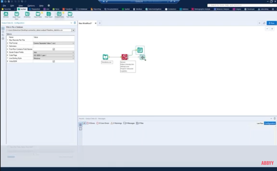 Подключение ABBYY Timeline и Alteryx (Connector video 2). ABBYY Timeline привносит мощь Process Intelligence в аналитические процессы Alteryx, легко интегрируя интеллектуальный анализ и обнаружение процессов Timeline, аналитику и визуализацию процессов, мониторинг процессов в реальном времени и прогнозную аналитику процессов.