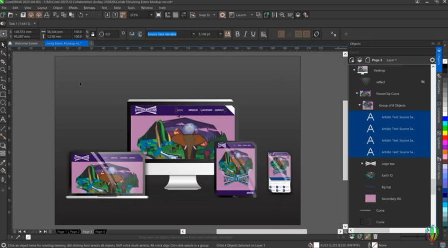 Рабочий процесс совместной работы в CorelDRAW 2020 | Вебинар. Координация правок от клиентов и коллег традиционно была трудоемкой задачей, которая приводила к остановке производительности. Но теперь уже нет! Используя в качестве примера проект кросс-медиа дизайна, эксперты CorelDRAW Клаус Воссен и Мо Джоги покажут вам, как рабочий процесс совместной работы CorelDRAW 2020 упрощает процесс проверки и утверждения, позволяя вам добиться большего за меньшее время. Купить CorelDRAW Graphics Suite, Купить САПР CorelCAD, Купить Corel Painter, Купить Corel Pinnacle Studio, Купить CorelDRAW Standard